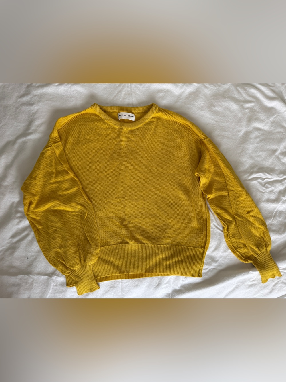 Mustard Yellow Crewneck Sweater
